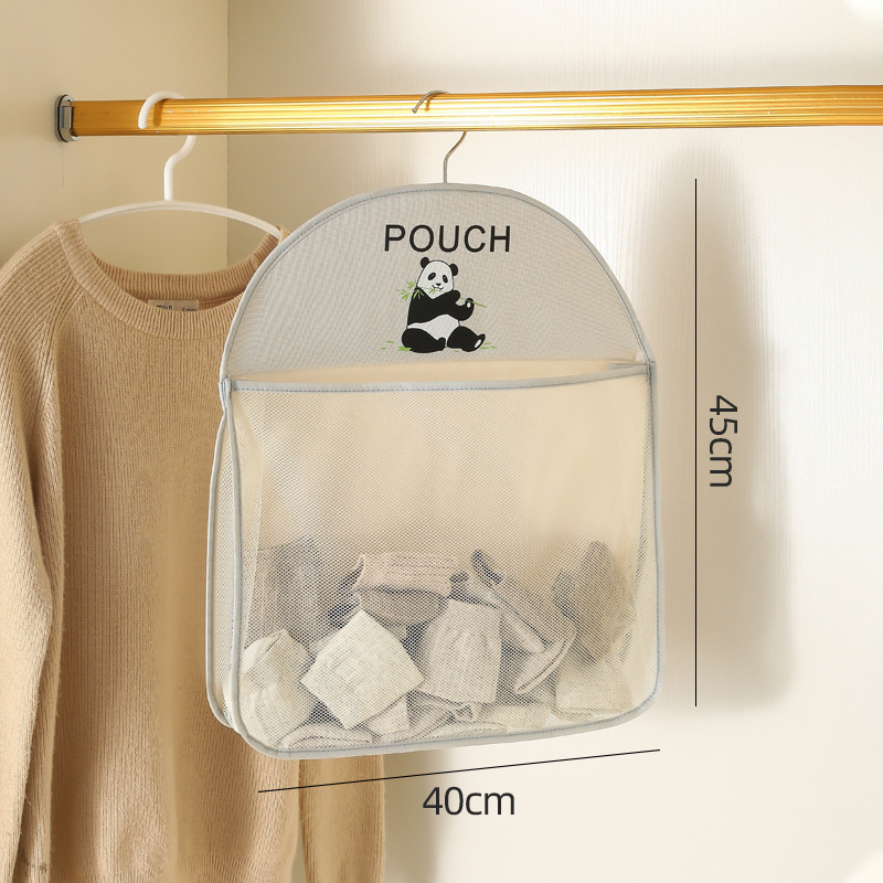 Perma Panda poliester višeslojna viseća torba za pohranu, organizator ormara za čarape i donje rublje, zidni organizator za spavaću sobu