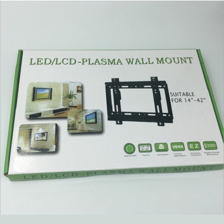 Stiprus sieninis laikiklis LCD televizoriui ir monitoriui – integruotas dizainas, itin stora konstrukcija, pakuotė aukštos kokybės