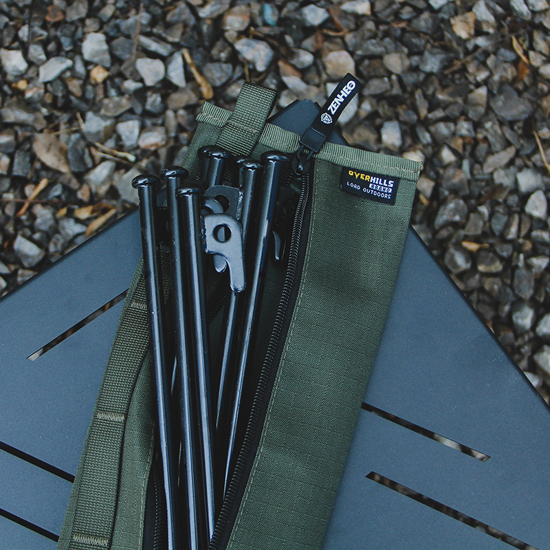 Overhills Dlhá visiaca taška na kempovanie — kubický tvar, Oxford látka, viaceré využitia, na cestovanie