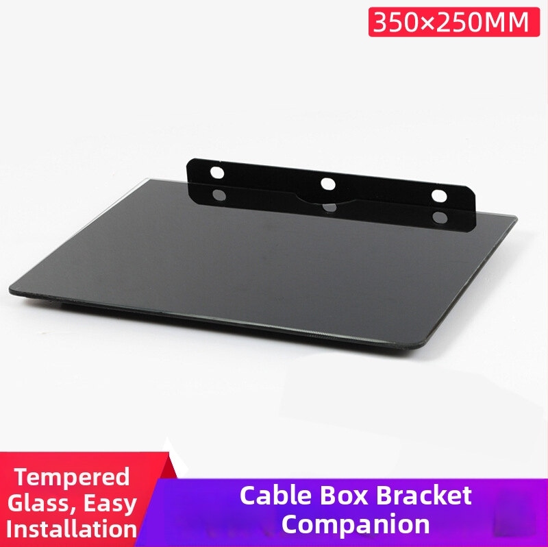 Stiklo laikiklis set-top dėžei, TV/DVD padėklas ir maršrutizatoriaus priedas, universalus suderinamumas