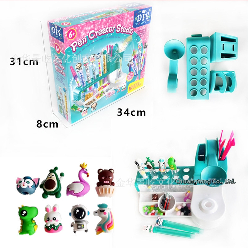 DIY rinkinys plūstančiam smėlio rašikliui, vaikams 7–14 m., Jingyi ženklas, STEM ugdymo žaislas su OEM logotipu