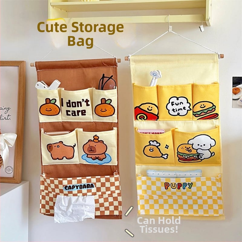 Visiaca taška na uskladnenie - viacúčelová, materiál imitácia velúru, na stenu alebo do šatníka, spálňové uloženie