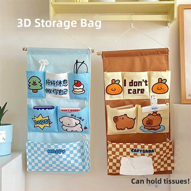 Visiaca taška na uskladnenie - viacúčelová, materiál imitácia velúru, na stenu alebo do šatníka, spálňové uloženie