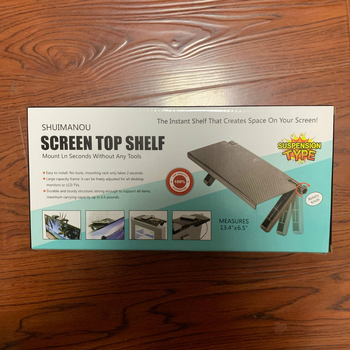 Screen Caddy – držiak na diaľkové ovládanie pre obrazovku, ABS, bez montáže, 1 vrstva, stolové uloženie