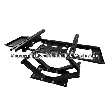 CP602 Televizoriaus sieninis laikiklis, teleskopinis, rankinis valdymas, medžiaga: šaltai valcuotas plienas