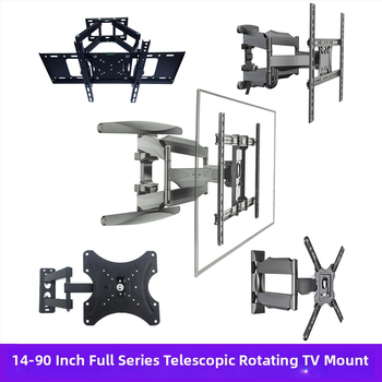 CP602 Televizoriaus sieninis laikiklis, teleskopinis, rankinis valdymas, medžiaga: šaltai valcuotas plienas