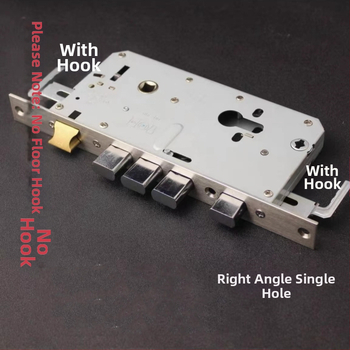 Duru spynos korpusas su piršto atspaudu apsaugai nuo įsilaužimo, nerūdijantis plienas, stačiakampė ir apvali galvutė, nestandartinis modelis, modernus minimalistinis dizainas, svoris 1