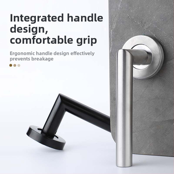 Xiong Kaijie nerūdijančio plieno vidaus durų rankena su spyna – vidaus durų spyna, šiuolaikiškas stilius