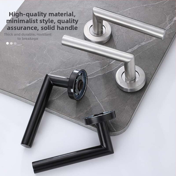 Xiong Kaijie nerūdijančio plieno vidaus durų rankena su spyna – vidaus durų spyna, šiuolaikiškas stilius