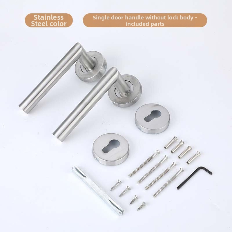 Xiong Kaijie nerūdijančio plieno vidaus durų rankena su spyna – vidaus durų spyna, šiuolaikiškas stilius