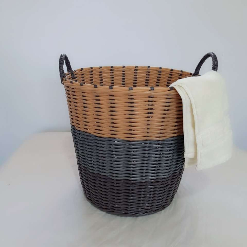 Plastični pleteni koš za rublje za prljavu odjeću