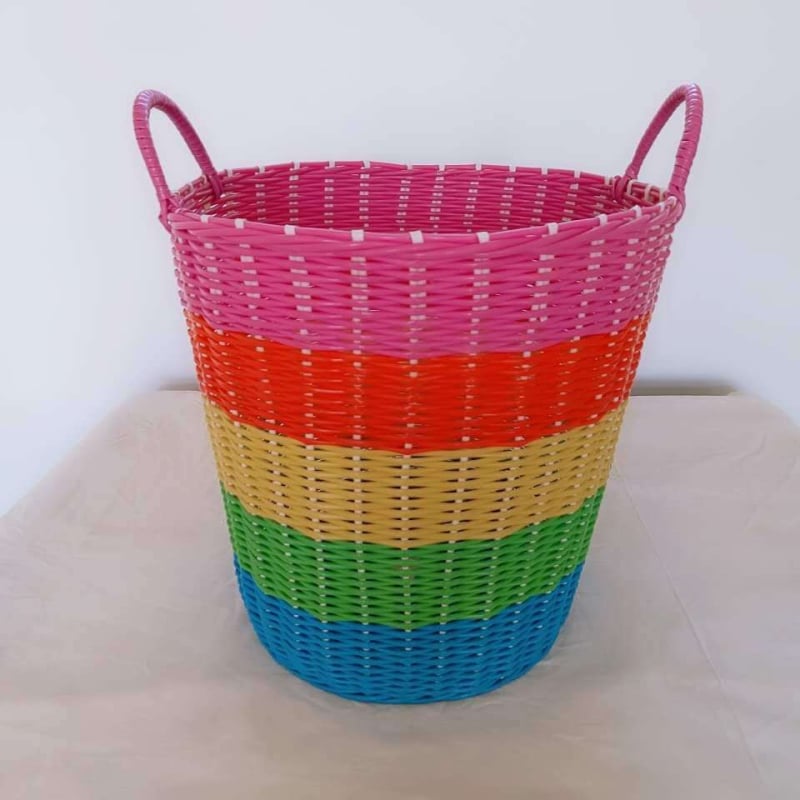 Plastični pleteni koš za rublje za prljavu odjeću