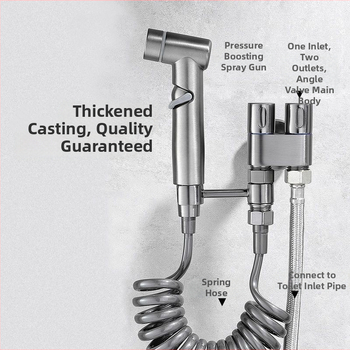 Seinale paigaldatav tualetikomplekt rõhu suurendava loputuspüstoliga, 20 mm sisemine diameeter, tsingi sulam, 430 g