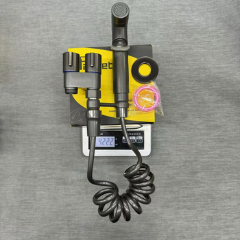 Seinale paigaldatav tualetikomplekt rõhu suurendava loputuspüstoliga, 20 mm sisemine diameeter, tsingi sulam, 430 g