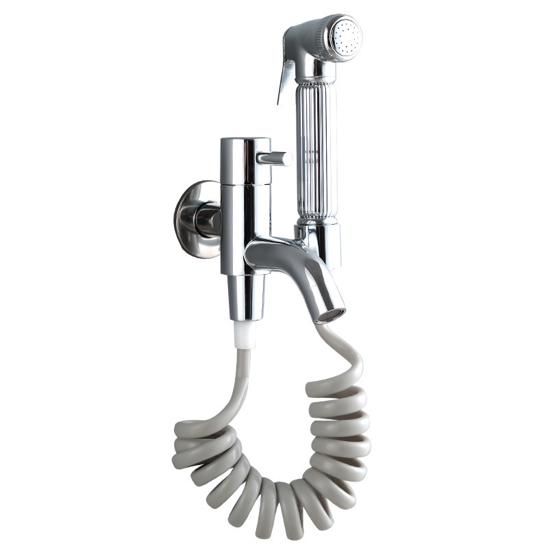 Tualeti pihustuspüstol, vaskkorpus, seinale paigaldatav, mudel Toilet companion, sisemine diameeter 2, CE sertifikaat