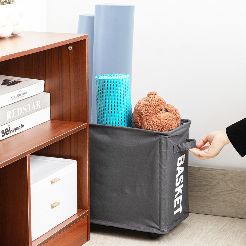 Pod stolom kotačni koš za skladištenje torbi i dormitorija – Oxford tkanina, moderni minimalistički dizajn, pogodan za knjige, olovke, odjeću