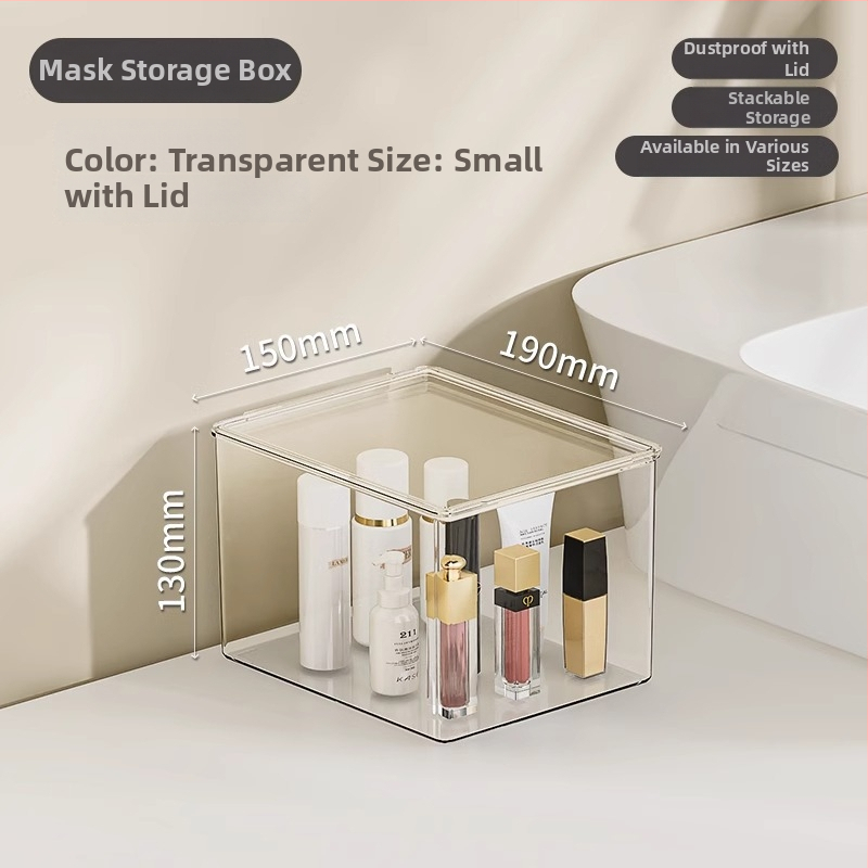 Kosmetikos laikymo dėžutė, akrilinis stalinis organizatorius odos priežiūrai, didelė talpa, Egarda