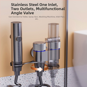 Tualeto komplektas su purškimo pistole ir čiaupo išplėtikliu, nerūdijantis plienas, Luyu prekinis ženklas, lengvas prabangos stilius