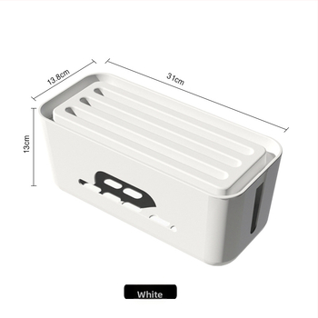 Yihao Kabelių organizatoriaus dėžutė kištinių blokams laidų, japonų stiliaus, PET medžiaga, staliniam ir miegamajam laikymui