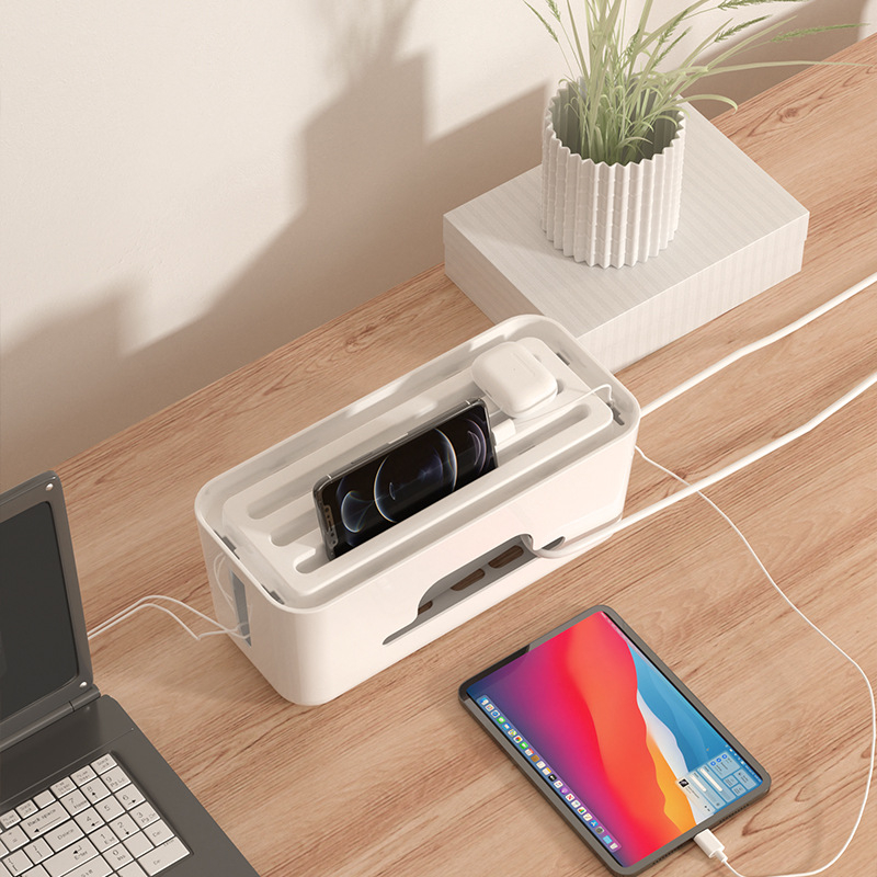 Yihao Cutie de organizare a cablurilor pentru prize, stil japonez, material PET, depozitare cabluri la birou și în dormitor
