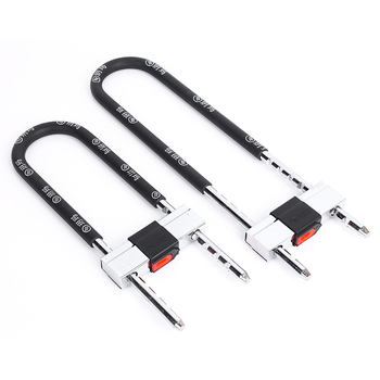 Încuietoare tip mortise Yuema 735; Material: Aluminiu; Cu cheie; Aplicații: depozite, magazine, motociclete; Montare: suspendată