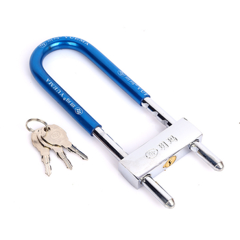 Încuietoare tip mortise Yuema 735; Material: Aluminiu; Cu cheie; Aplicații: depozite, magazine, motociclete; Montare: suspendată