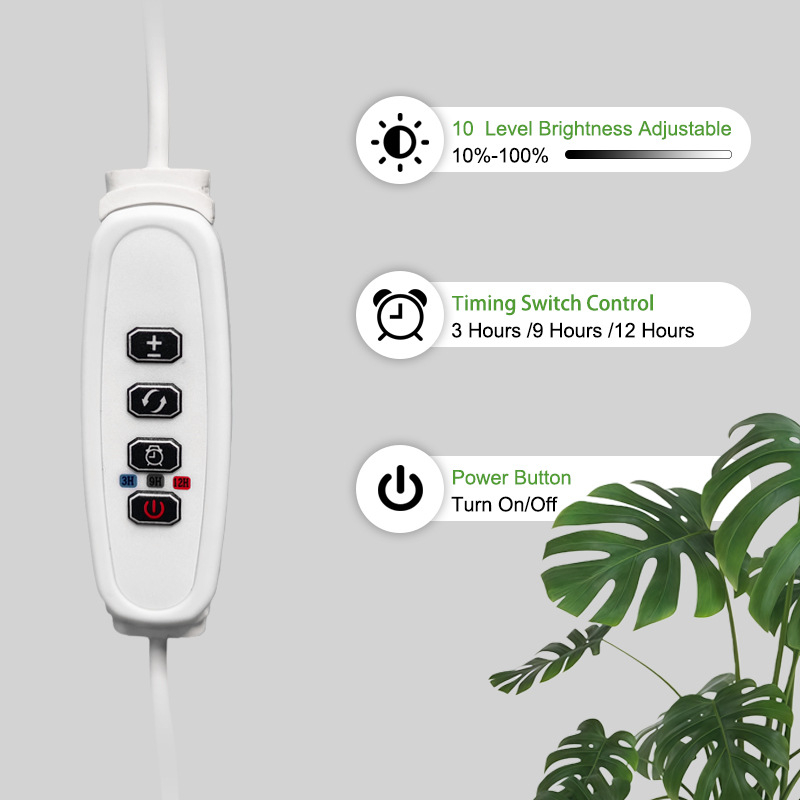 LED augalo augimo lemputė su viso spektru, modelis PJ-AR05 — 84 LED, 1160 lm, 5V įtampa, IP54, tarnavimo laikas 50000 h