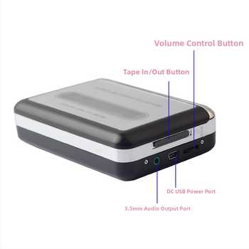 USB kasetės MP3 keitiklis – Modelis 218, išleistas 2010 m., 5V, 5W, 2.0 kanalai