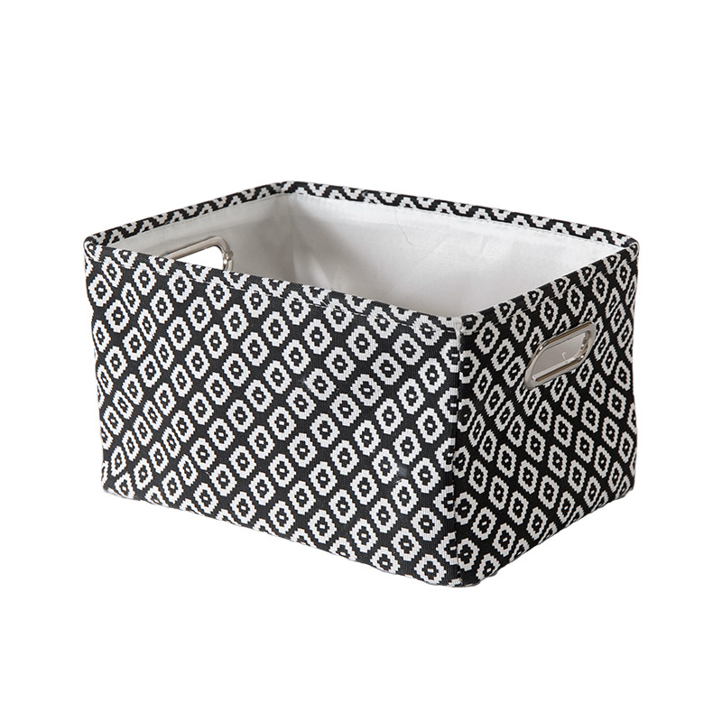 Υφασμάτινο καλάθι αποθήκευσης γραφείου σε στυλ συρταριού, για υπνοδωμάτιο, με ριγέ μοτίβο, φορητό και πολυχρηστικό