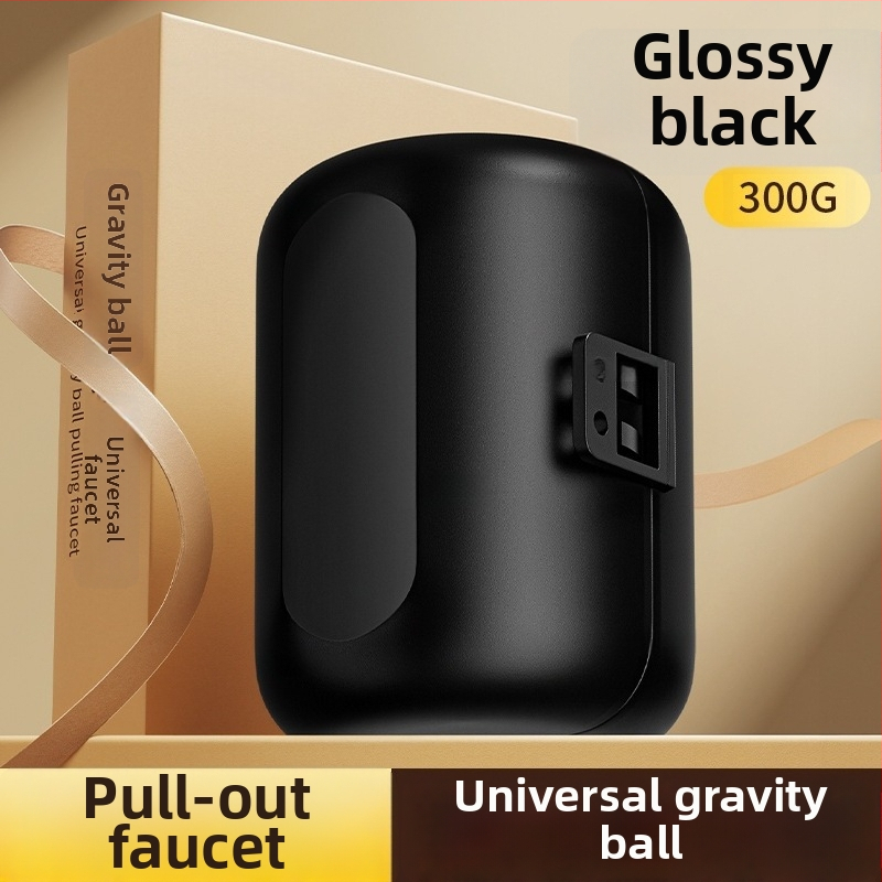 Ištraukiamo krano priedas Gravity Ball svoriu, plastikas, atidarymas su rakteliu, paviršius kepimo danga