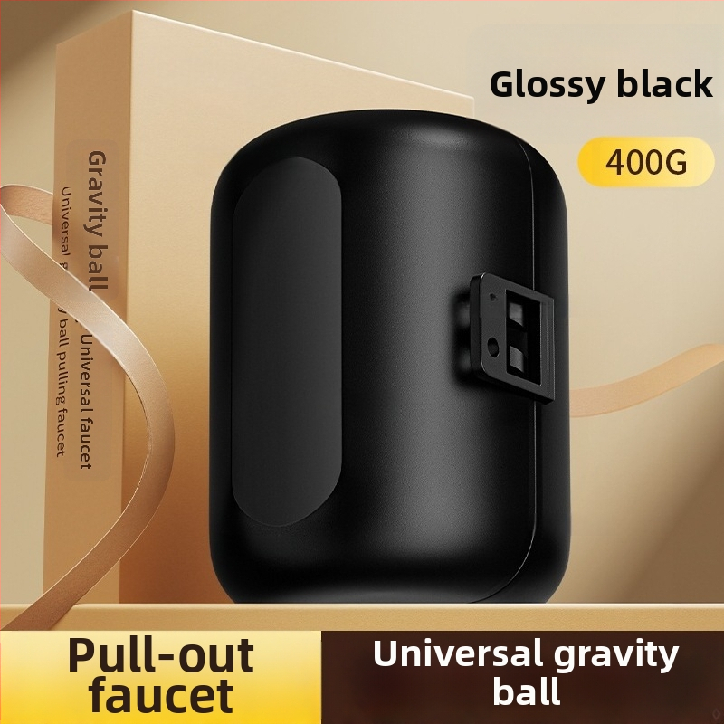 Ištraukiamo krano priedas Gravity Ball svoriu, plastikas, atidarymas su rakteliu, paviršius kepimo danga