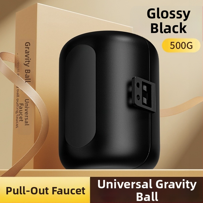 Ištraukiamo krano priedas Gravity Ball svoriu, plastikas, atidarymas su rakteliu, paviršius kepimo danga