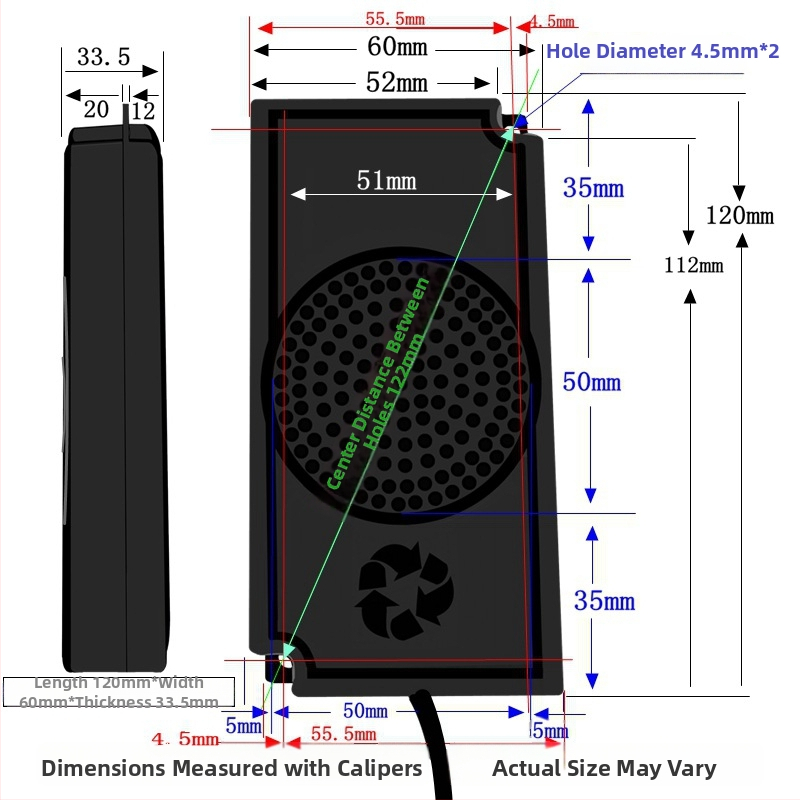 ERQU Koaksiālais kompozīta skaļrunis – Diafragmas materiāls bez papīra, Iekšējais magnets, NS virziens, Frekvences atbilde 15–30000 Hz