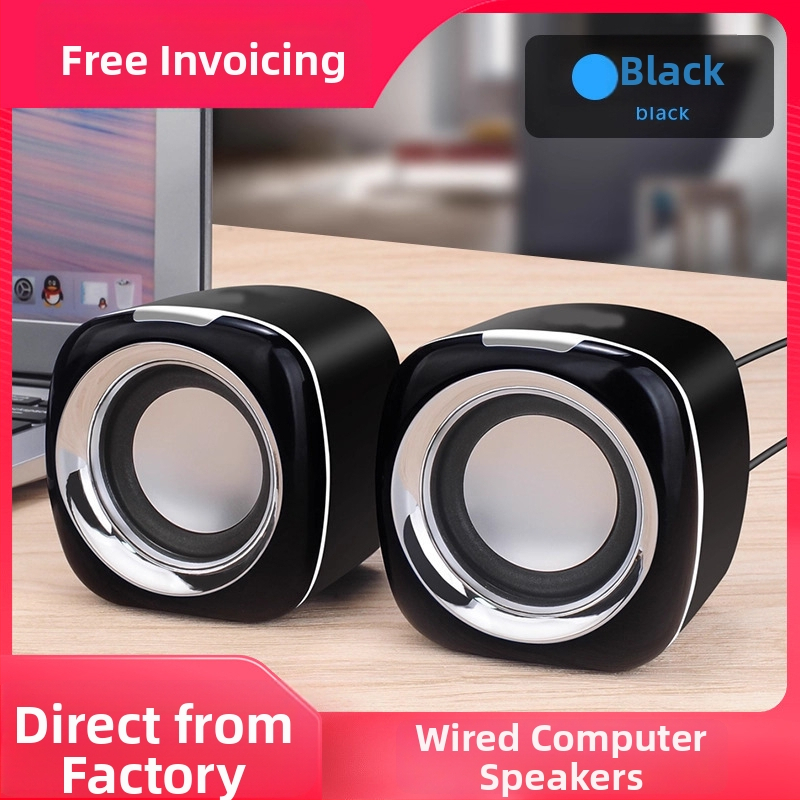 Datoriniai staliniai garsiakalbiai, kabeliniai, su žemų dažnių garsiakalniu, 3D erdvinis garsas