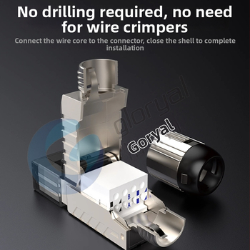 GLORYAL GL-2026cx kristalinė galva iš cinko lydinio Cat8/Cat7/Cat6A, duomenų centras