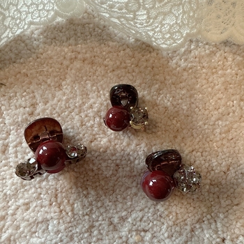 Juukseklips rhinestones, käsitöö, grip-tüüpi, naistele, Šanghai päritolu, kevad 2025, moekas juukse aksessuaar