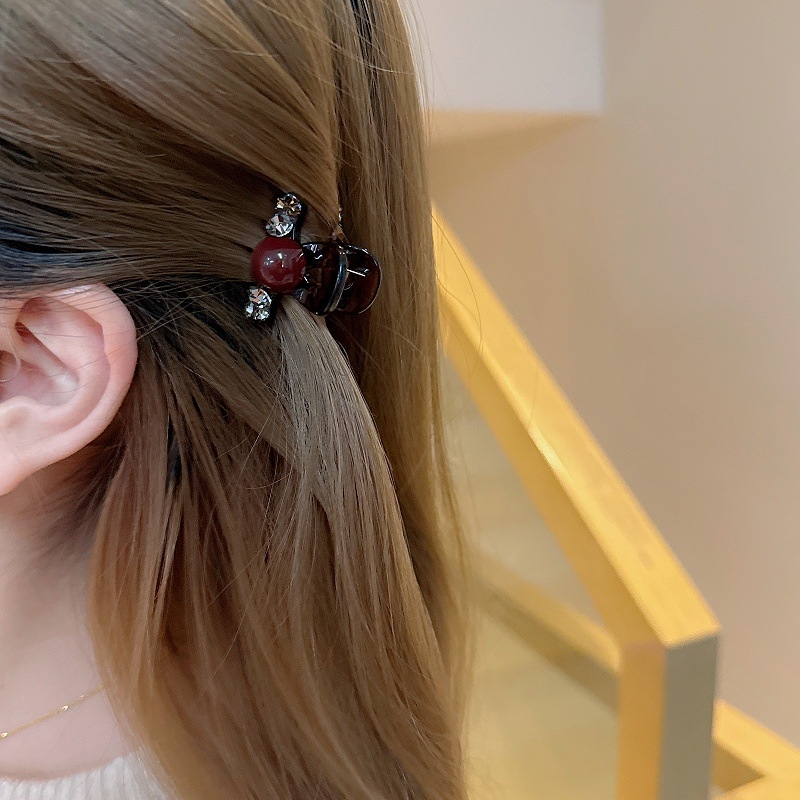 Juukseklips rhinestones, käsitöö, grip-tüüpi, naistele, Šanghai päritolu, kevad 2025, moekas juukse aksessuaar