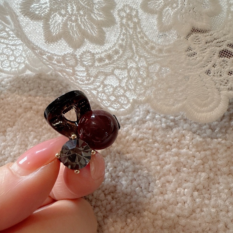 Juukseklips rhinestones, käsitöö, grip-tüüpi, naistele, Šanghai päritolu, kevad 2025, moekas juukse aksessuaar