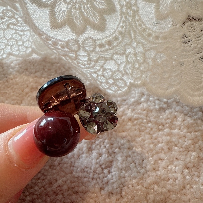 Juukseklips rhinestones, käsitöö, grip-tüüpi, naistele, Šanghai päritolu, kevad 2025, moekas juukse aksessuaar