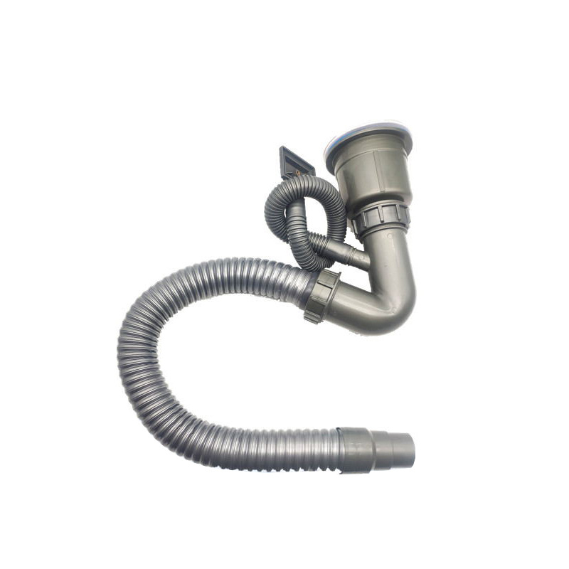 Кухненски маркуч за оттичане с антиобратен поток AFL-8104, неръждаема стомана, двоен слот, прибиращ се