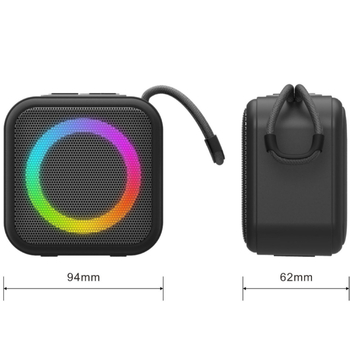 Boxă Bluetooth fără fir cu lampă RGB – Bluetooth 5.3, 3W, baterie încorporată 1000–1200mAh, răspuns în frecvență 100Hz–20kHz, rază de acțiune 10–25m