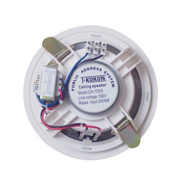 Mennyezeti hangszóró T-KOKOPA, 6W, frekvenciasáv 80Hz–18Hz