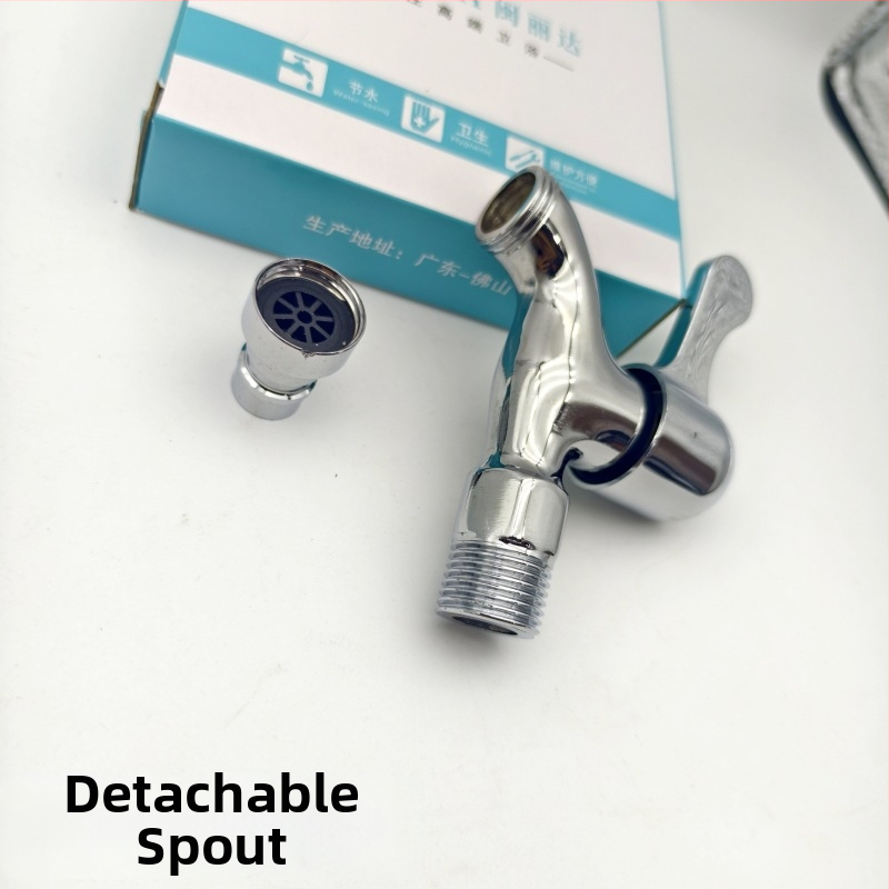 Kuchynský kohút studenej vody, jednopákový, vhodný pre pripojenie k práčke a mop umývadlu, keramický kartridž, mosadzné telo, max. teplota 60°C, menovitý tlak 1,6 MPa