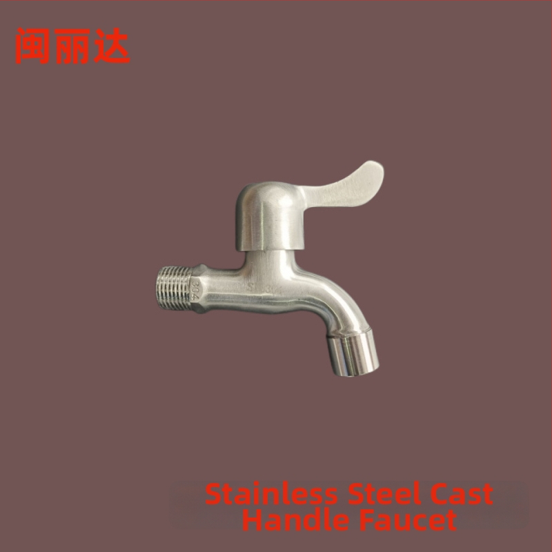 Roostevabast terasest kraan pesumasinale ja valamule, mudel 1001, ühe liigese konstruktsioon, avamine võtmega, vasest ventiilikern