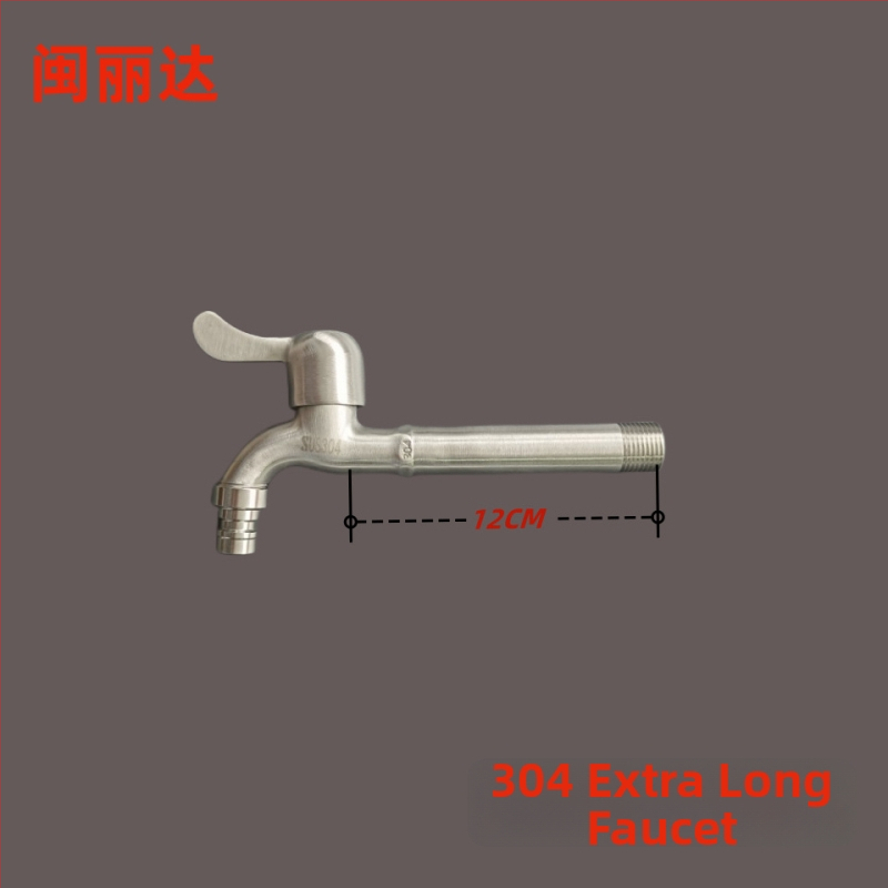 Roostevabast terasest kraan pesumasinale ja valamule, mudel 1001, ühe liigese konstruktsioon, avamine võtmega, vasest ventiilikern