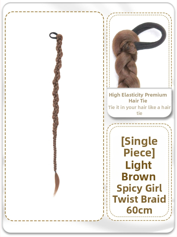 Parūka ar asti un pītu pinumiem ķīniešu nacionālā stilā, roku darbs, mati no augsttemperatūras stieples, nav krāsoti un nav permētie