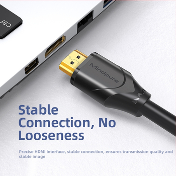 HDMI pratęsimo kabelis, vyras–moteris, 4K60, auksu dengtos jungtys, ilgiai 0.5 m, 1 m, 1.5 m, 2 m, 3 m