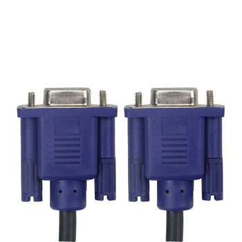 VGA kabelis, varinis laidininkas, įpurškiamojo liejimo jungtys, ilgis 1,5 m arba 3 m, suderinamas su kompiuteriais, TV, monitoriais ir projektoriais