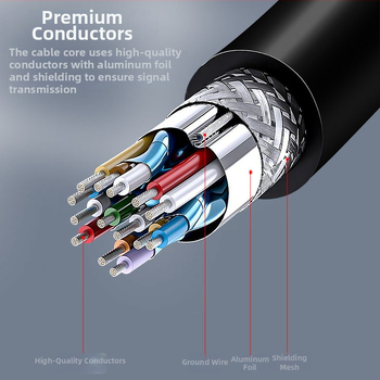 HDTV duomenų laidas 4K60Hz, 1,5 m, varinis dengtas plieninis laidininkas, HDTV sąsaja