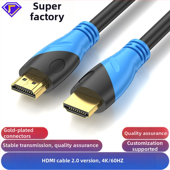 HDMI 2.0 kabelis 4K/60Hz ekranams – CCS laidai, zeltītie HDMI savienotāji, suderinamas su kompiuteriu/TV/monitoriumi/projektoriumi